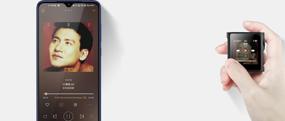 Prenosný digitálny prehrávač Shanling M0 Pro červený Prenosný digitálny prehrávač Shanling M0 Pro červený