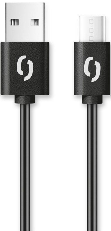 Kábel Aligator USB/USB-C, 2m - čierny