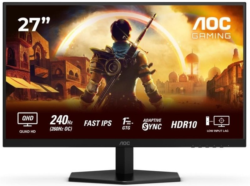 AOC Q27G42ZE, čierna
