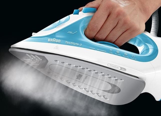 Žehlička Braun TexStyle 3 SI3053BL modrá Žehlička Braun TexStyle 3 SI3053BL modrá