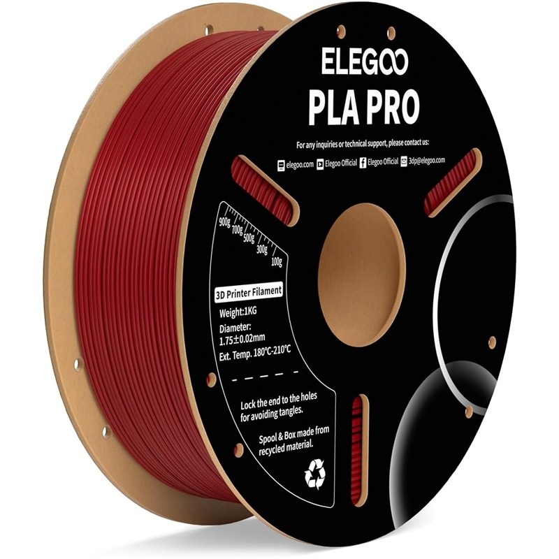 Filament Elegoo s priemerom 1,75 mm, červená farba