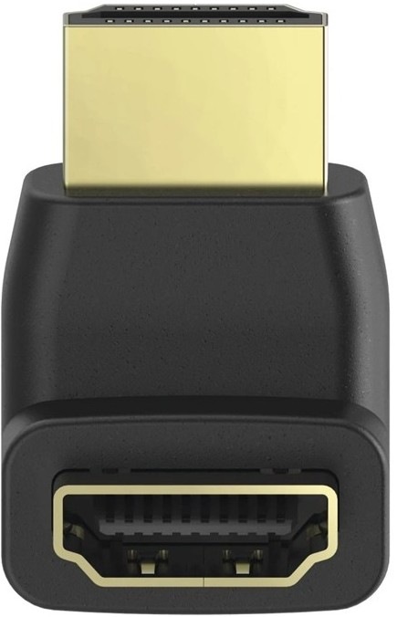 Pravouhlá redukcia Hama HDMI v čiernom dizajne