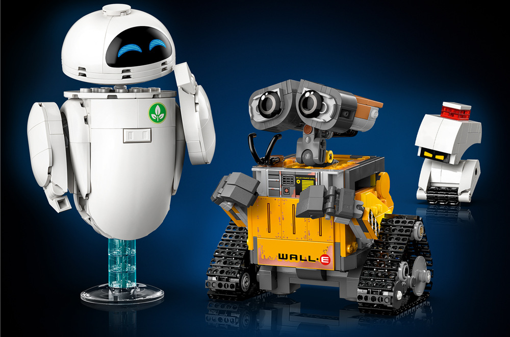 Stavebnica LEGO® │ Disney a Pixar 43279 VALL•I a EVA Štvorica postáv VALL•Iho, EVY, M-O a Hala pripomenie fanúšikom atmosféru obľúbeného animovaného filmu.