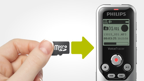 Diktafón Philips DVT1250 čierny/strieborný Diktafón Philips DVT1250 čierny/strieborný