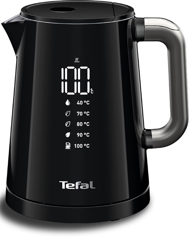 Rýchlovarná kanvica Tefal Digital Smart & Light KO854830 čierna