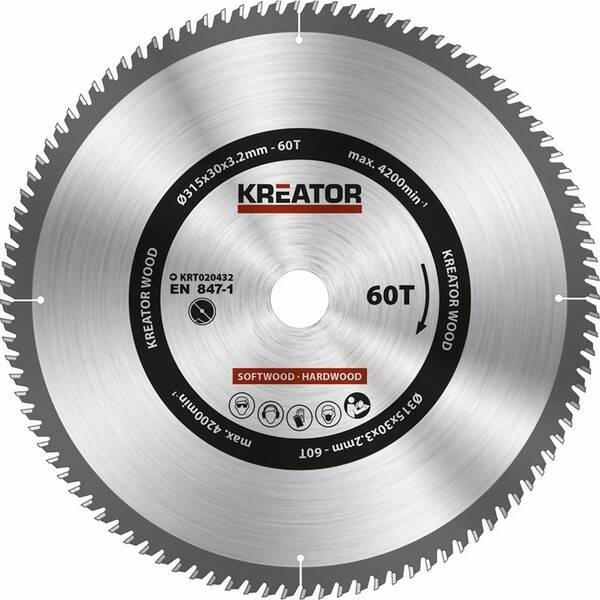 Pílový kotúč Kreator KRT020432 315mm 60T