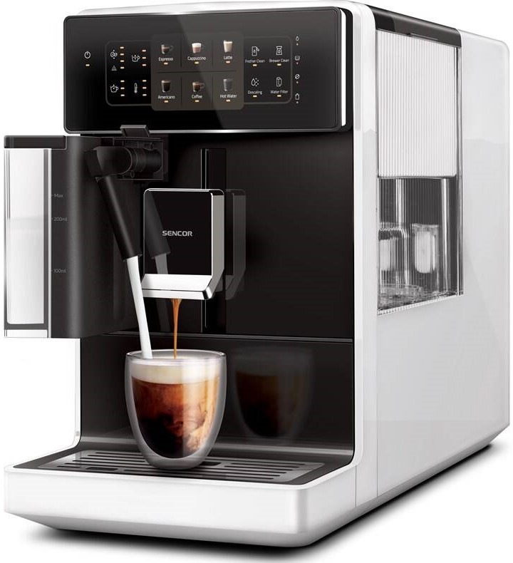 Automatický kávovar Sencor SES 9301WH biely