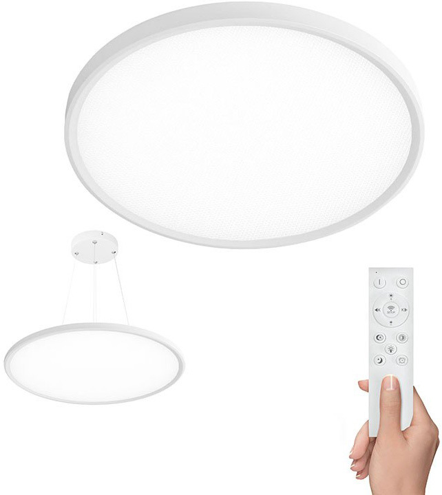 Stropné svietidlo Solight Estela, 40W, priemer 50cm, závesné aj stropné - biele