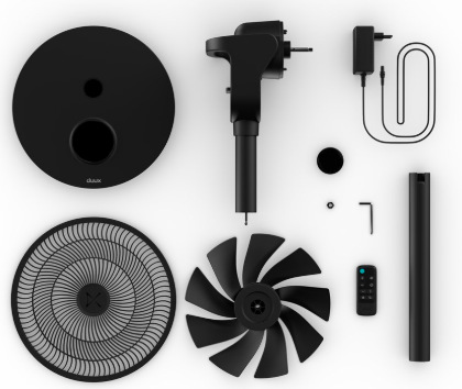 Ventilátor stojanový Duux DXCF70 Whisper Flex 2 Smart, black čierny Ventilátor stojanový Duux DXCF70 Whisper Flex 2 Smart, black