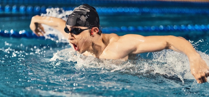 Slúchadlá Shokz OpenSwim Pro, USB-C, duálny mód Bluetooth čierna/sivá Shokz OpenSwim Pro, čierna/sivá