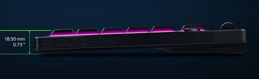 Klávesnica Razer BlackWidow V4 Low-profile Tenkeyless HyperSpeed (Yellow  Switch), US layout čierna