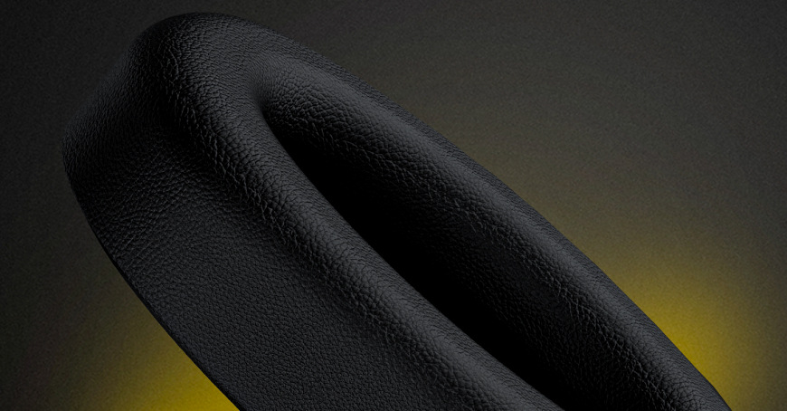 Headset HATOR Hypergang 3 Wireless biely Detail náušníka headsetu HATOR Hypergang 3 Wireless s pamäťovou penou