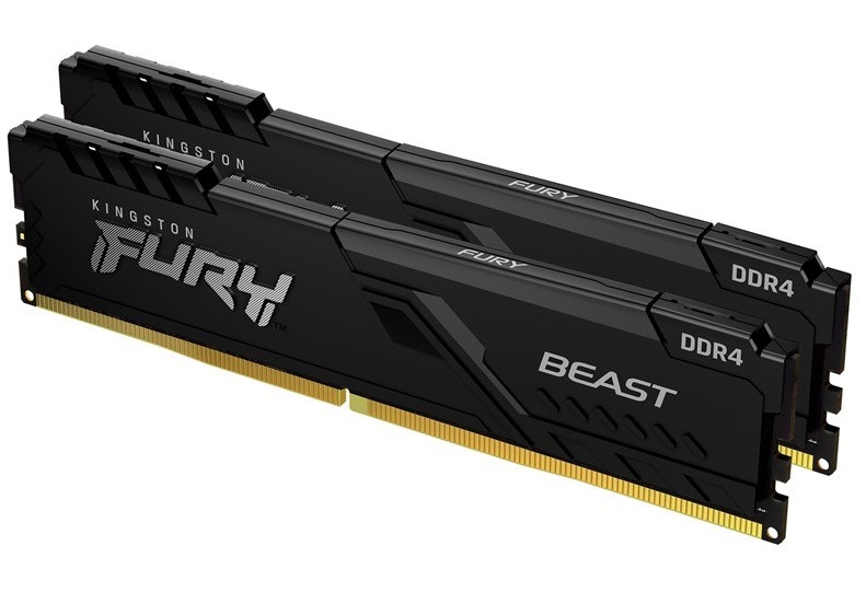 Pamäťový modul Kingston FURY Beast Black 8GB (2x4GB) DDR4 3200MHz CL16