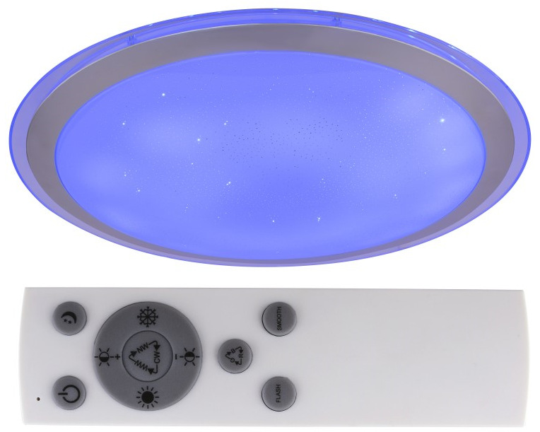 LED stropné svietidlo GLOBO Carry, 53 cm, LED, 30W, RGB biele