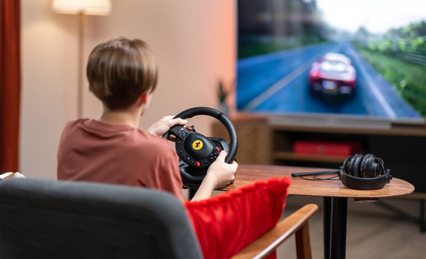Volant Thrustmaster T98, Ferrari 296 edice - PS5, PS4, PC čierny Volant Thrustmaster T98, Ferrari 296 edice - PS5, PS4, PC čierny