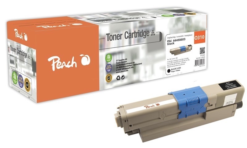 Toner Peach pre tlačiarne OKI, čierna farba