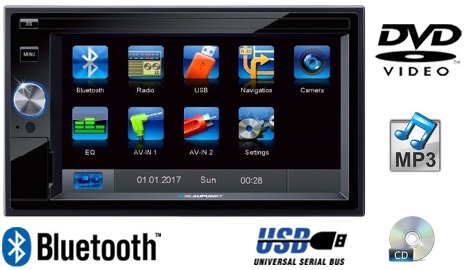 Autorádio Blaupunkt SantaCruz 370 čierne Autorádio Blaupunkt SantaCruz 370 čierne