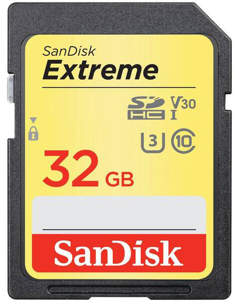 Pamäťová karta SANDISK SDHC Extreme 32GB UHS-I U3 (100R/60W)