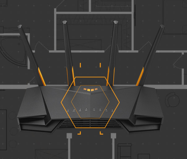 Router Asus TUF-AX4200 čierny Router Asus TUF-AX4200 čierny