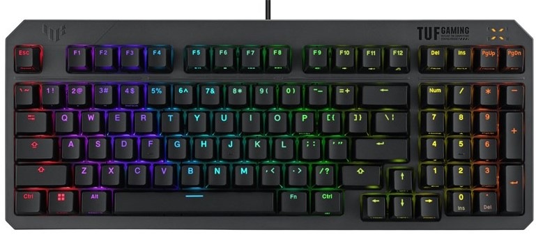Klávesnica Asus TUF Gaming K3 GEN II - US layout - čierna