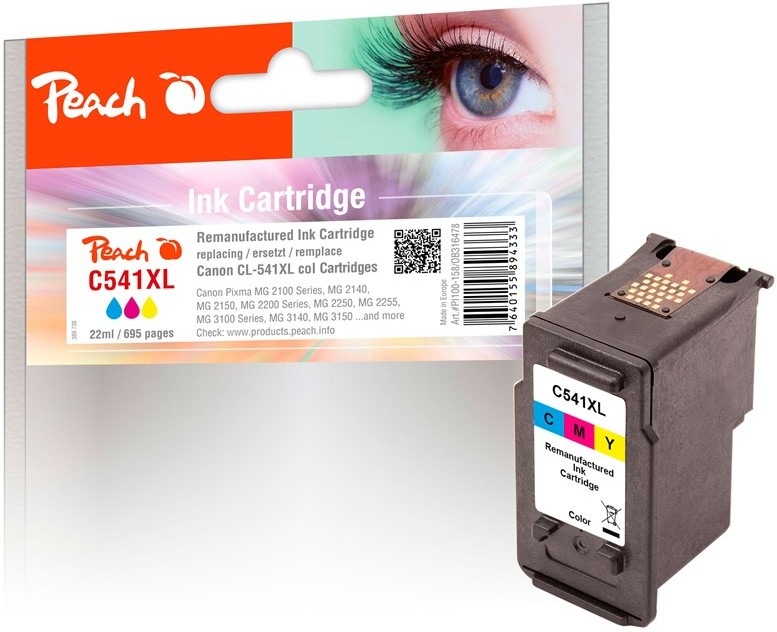 Atramentová náplň Peach Canon CL-541XL s výťažnosťou 695 strán