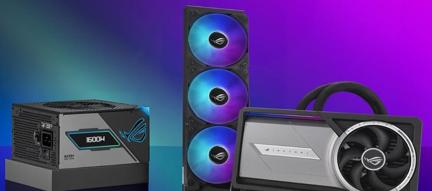 Grafická karta Asus ROG Astral LC GeForce RTX 5090 32GB Grafická karta Asus ROG Astral LC GeForce RTX 5090 32GB a zdroj