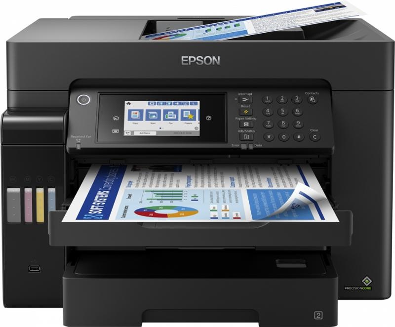 Tlačiareň multifunkčná Epson Eco Tank L15160 čierna
