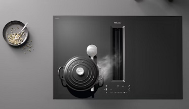 Indukčné varné dosky s odsávaním Miele KMDA 7676 FL-A BlackPerfection čierna MIEKMDA7676FLA