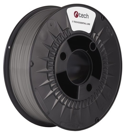Tlačová struna C-Tech s priemerom 1,75 mm, šedá farba