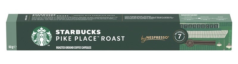 Kapsuly pre espressá Starbucks NC Pike Place Roast (10 ks)