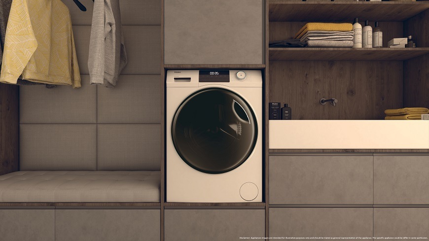 Práčka so sušičkou Haier HWD80-BP14929A-S biela