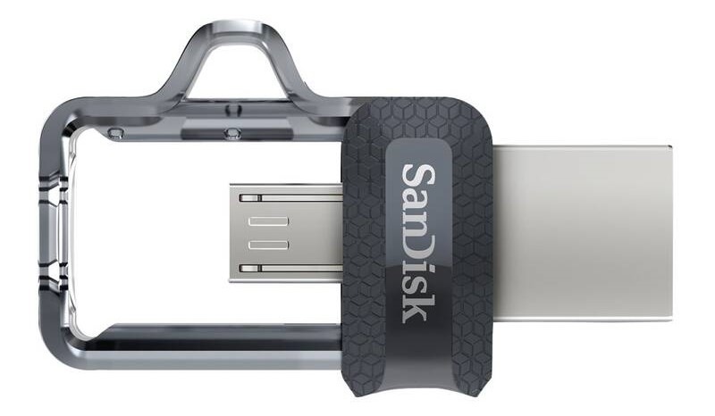 USB flashdisk SANDISK Ultra Dual m3.0 256GB OTG MicroUSB/USB 3.0 čierny USB flashdisk SANDISK Ultra Dual m3.0 256GB OTG MicroUSB/USB 3.0 čierny