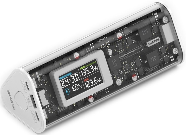 Powerbanka Sharge Shargeek 170W 24000 mAh - biela