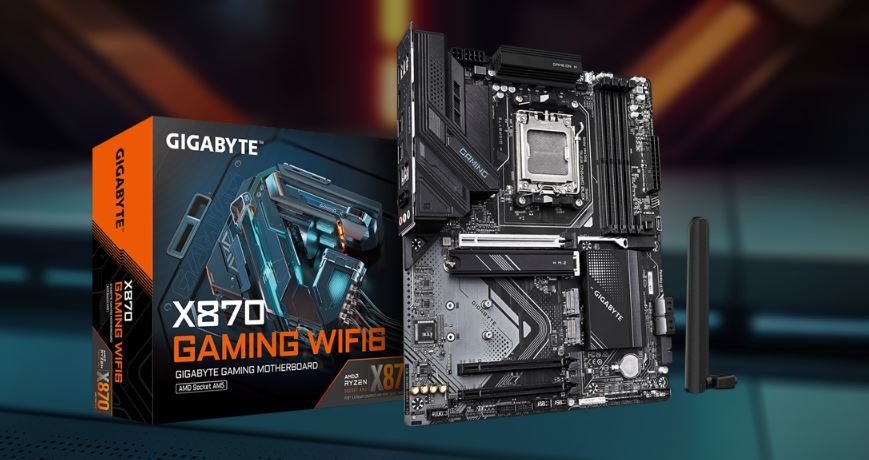 Základná doska GIGABYTE X870 GAMING WF6 MB Gigabyte X870 GAMING WF6 na obrázku s krabicou
