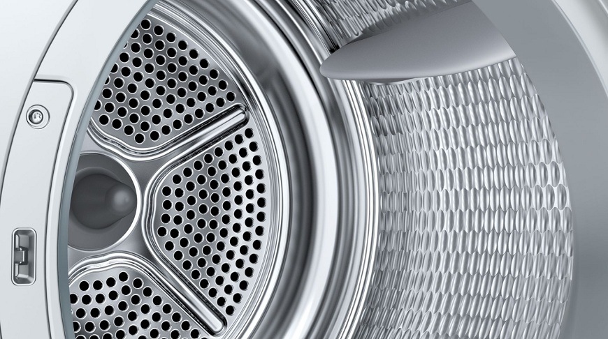 Detailní záběr vnitřního prostoru sušičky Siemens WQ46N2D1CS