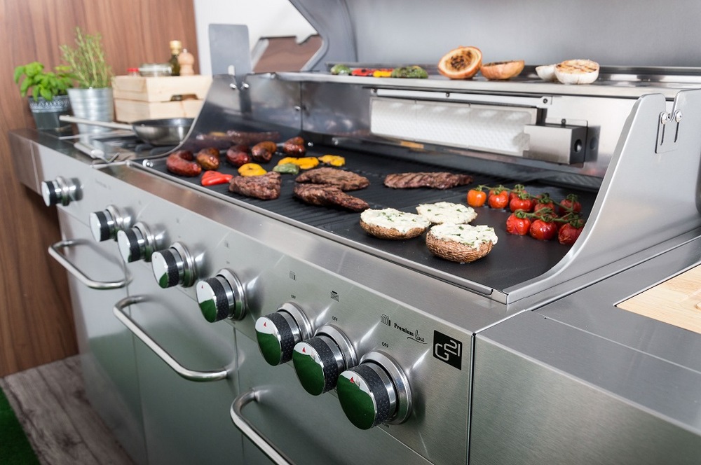 Gril záhradný plynový G21 Nevada BBQ kuchyňa Premium Line, 8 horákov G21 Nevada BBQ Premium Line