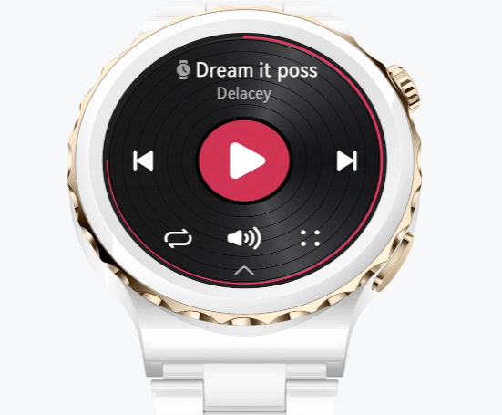 Inteligentné hodinky Huawei Watch GT3 Pro 43 mm - Silver Bezel White Ceramic Case + White Leather Strap