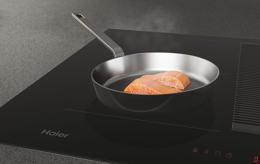 Indukčné varné dosky s odsávaním Haier I-Dual Series 6 HAIH6IESCE čierna Indukčné varné dosky s odsávaním Haier I-Dual Series 6 HAIH6IESCE čierna
