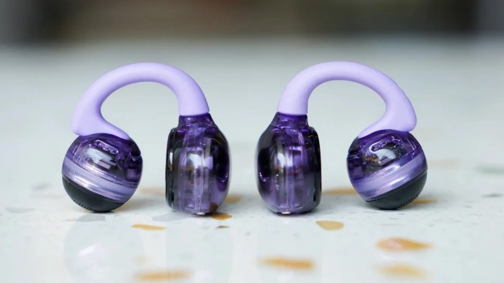Slúchadlá JBL Soundgear Clips fialová
