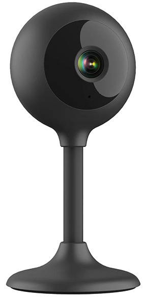 IP kamera Solight 1D77 - čierna, predný pohľad.