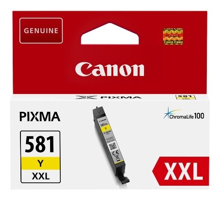 Cartridge Canon CLI-581XXL Y, 824 strán žltá