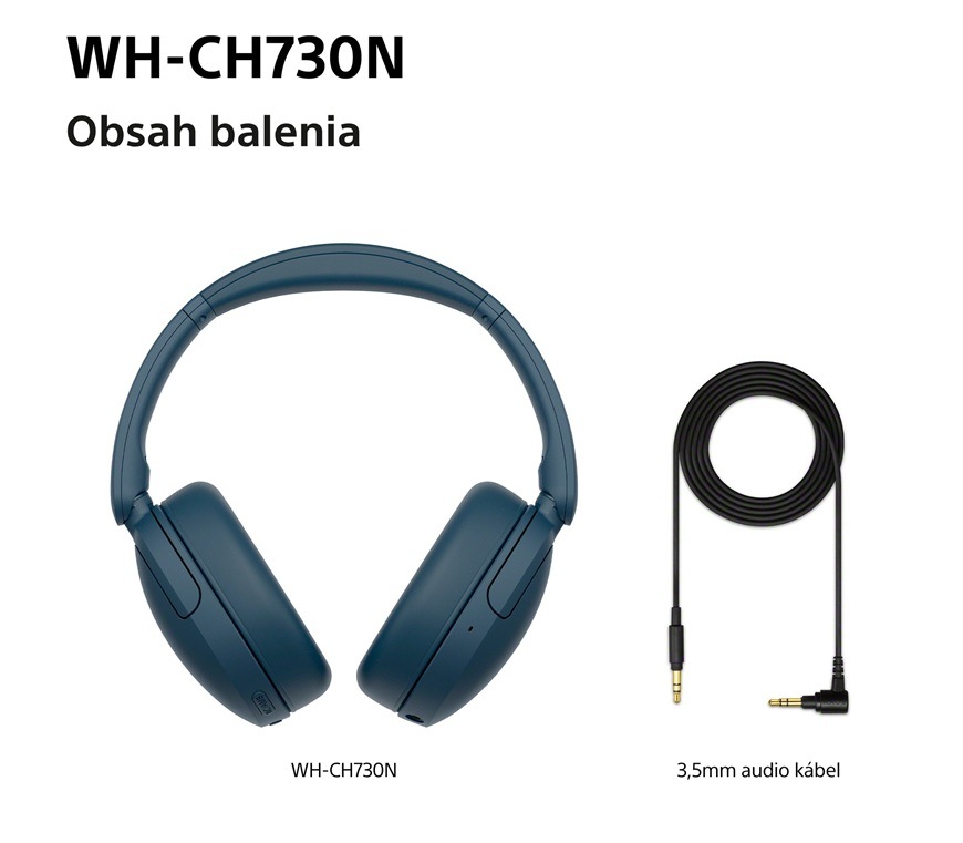 Slúchadlá Sony WH-CH730N modrá Slúchadlá a príslušenstvo.