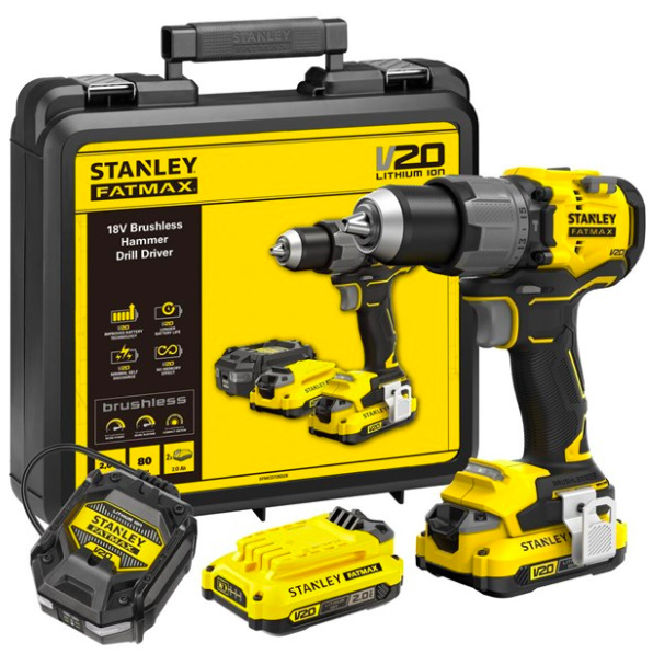 Vŕtací skrutkovač Stanley FatMax SFMCD726D2K-QW (s batériou)
