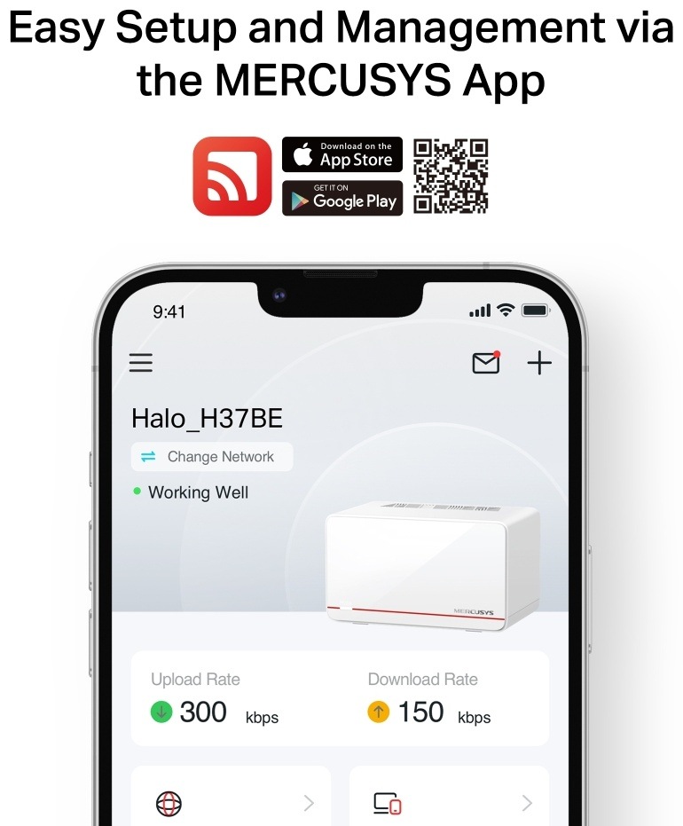 Kompletný Wi-Fi systém Mercusys Halo H37BE (2 ks) biely Kompletný Wi-Fi systém Mercusys Halo H37BE (2 ks) biely