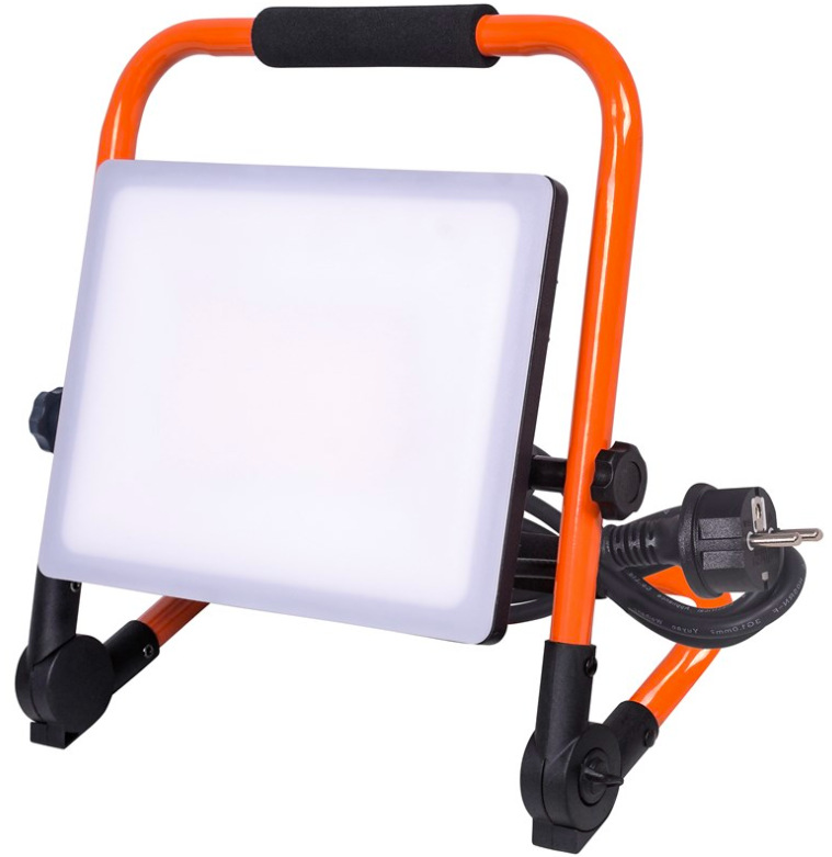 LED reflektor PRO so sklopným stojanom, 30W, 2760lm, 5000K, kábel so zástrčkou, IP65