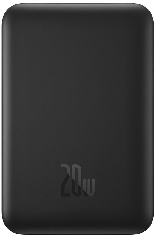 Powerbank Baseus Mini s bezdrôtovým nabíjaním 5000 mAh 20W USB-C - čierna