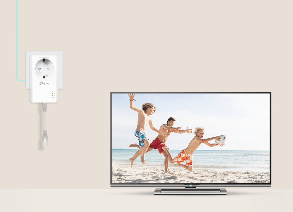 Sieťový rozvod LAN po 230V TP-Link TL-PA7017P biely Sieťový rozvod LAN po 230V TP-Link TL-PA7017P biely