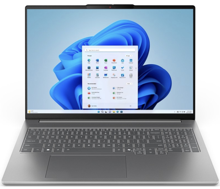 Sivý notebook Lenovo IdeaPad Pro 5 16IAH10 s 16" OLED displejom a numerickou klávesnicou