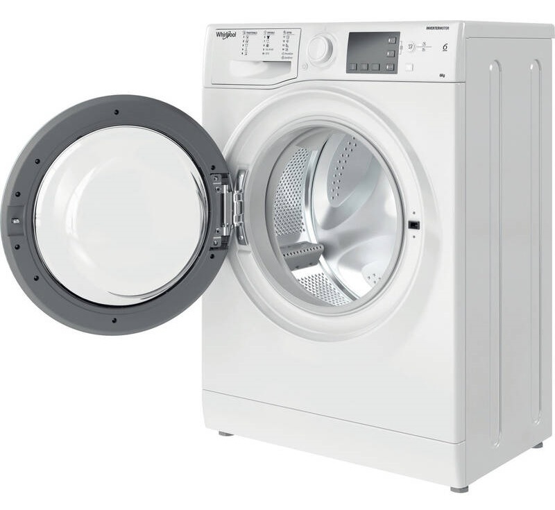 Vopred plnená úzka práčka Whirlpool Natis WRBSB 6249 W EU, biela