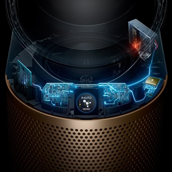 Čistička vzduchu Dyson Purifier Humidify+Cool PH2 De-Nox PH05 strieborná/medená Čistička vzduchu Dyson Purifier Humidify+Cool PH2 De-Nox PH05 strieborná/medená